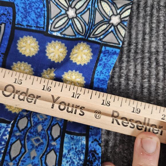 Rima Shirt Mens 2XL Blue Hawaiian Aloha Button Front Short Sleeve Tropical - Picture 6 of 12